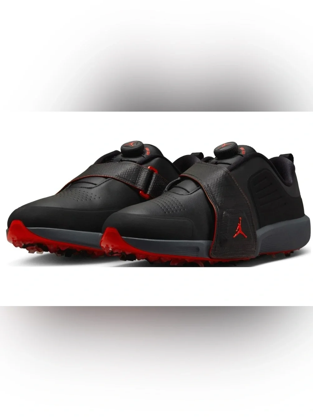 Nike Air Jordan Rev Infrared Golf Shoes Cleats Black FV6338-001 Men’s 8.5 NWT 🔥